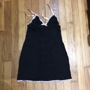 lace and cotton slip